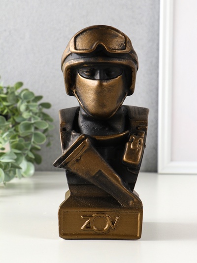 Фигура гипс «Бюст: Воин СВО», 20×9×10.5 см