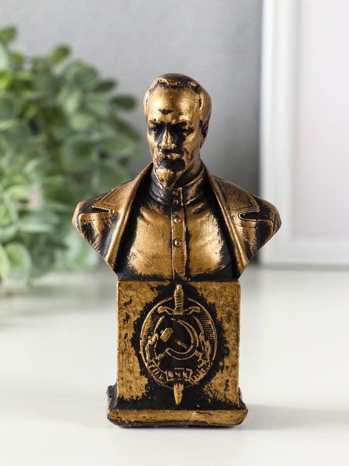 Бюст «Дзержинского Ф.Э.», фигурка гипс, 12×7.5×4.5 см - Фото 1