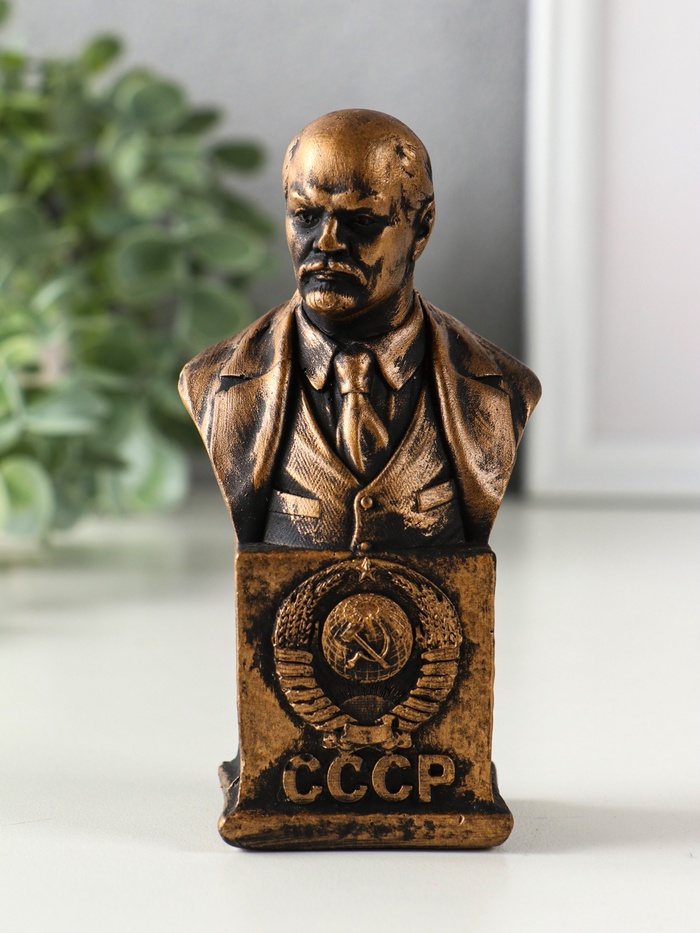 Бюст «Ленин», фигурка гипс, 12×6×4.5 см - Фото 1