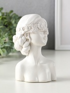 Фигурка гипс «Бюст: Девушка с цветочной повязкой на глазах», 14.3×9.5×7 см - фото 59413337