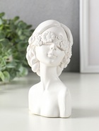 Фигурка гипс «Бюст: Девушка с цветочной повязкой на глазах», 14.3×9.5×7 см - фото 59413340
