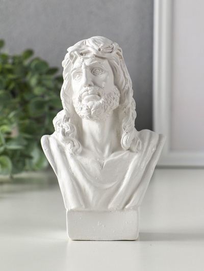 Фигурка гипс «Бюст: Иисус», 14.5×9×6.5 см