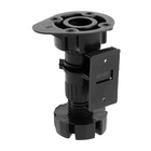 УЦЕНКА Опора пластиковая ТУНДРА, регулируемая d=26, H=80-120 мм, с клипсой и, черная, 3 шт. - Фото 2