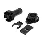 УЦЕНКА Опора пластиковая ТУНДРА, регулируемая d=26, H=80-120 мм, с клипсой и, черная, 3 шт. - Фото 3