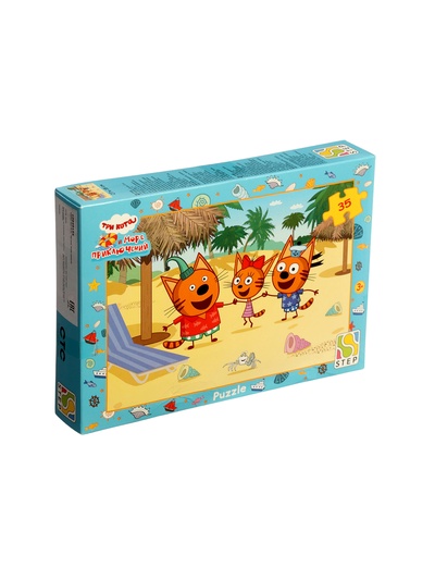 УЦЕНКА Пазл 35 эл. "Три кота" 91446