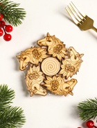 Подставка под горячее «Лошадь в цветах», 11 см, можжевельник - Фото 6