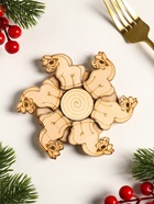 Подставка под горячее «Лошадка», 11 см, можжевельник - Фото 3