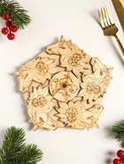 Подставка под горячее «Лошадь в цветах», 20 см, можжевельник - Фото 3