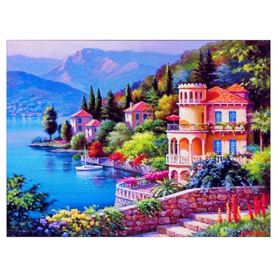 УЦЕНКА Алмазная мозаика "Мечта" 40*30 см, 36 цв+ наклейка