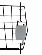 Переноска для животных с сеткой и миской пластиковая 44×31×27 см, чёрная - фото 59413460