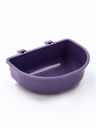 Переноска для животных с сеткой и миской пластиковая 44×31×27 см, чёрная - фото 59413461