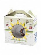 УЦЕНКА Набор посуды 2 предм. Зайка Цветной И.У. - Фото 4