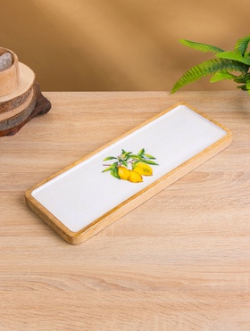 {{photo.Alt || photo.Description || 'УЦЕНКА Блюдо прямоугольное «Лимоны» дерево манго 41×15 см'}}