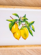 УЦЕНКА Блюдо прямоугольное «Лимоны» дерево манго 41×15 см - Фото 3