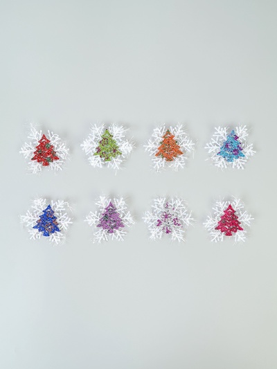 Значок новогодний «Ёлочка» МИКС