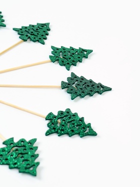 Шпажки для канапе «Зеленые елочки», набор 6 шт.