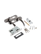 УЦЕНКА Замок врезной LOCKLAND RD004, с ручкой, 3 ключа, цвет черный никель - Фото 3