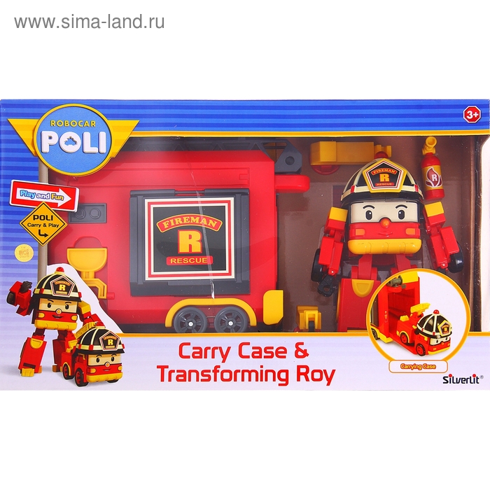 Набор игровой Poli Robocar «Рой», с гаражом - Фото 1