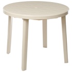УЦЕНКА Стол круглый, 90×90×75 см, бежевый - Фото 5