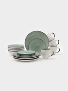 Набор тарелок Доляна Nature, 4 шт., d=27 см, керамика, зелёные - Фото 6