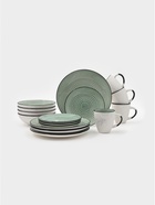 Набор тарелок Доляна Nature, 4 шт., d=19 см, керамика, зелёные - Фото 6