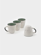 Набор кружек Доляна Nature, 4 шт., 400 мл, керамика, зелёные - Фото 3