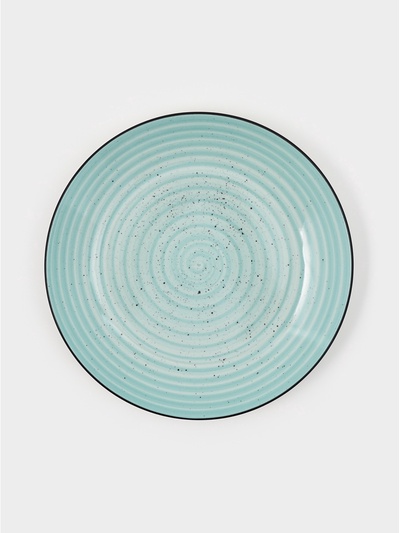 Набор тарелок Доляна Nature, 4 шт., d=19 см, керамика, голубые