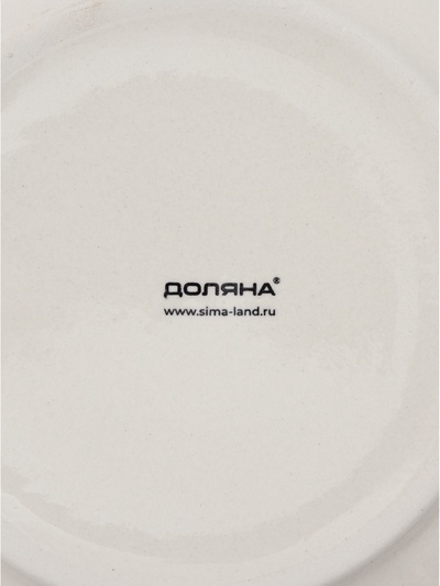 Набор тарелок Доляна Nature, 4 шт., d=19 см, керамика, голубые