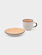 Чайная пара Доляна Nature, 2 предмета: чашка 260 мл, блюдце d=15 см, керамика, оранжевая - Фото 2