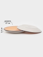 Набор посуды Доляна Nature Тар, 16 предметов: тарелки 8 шт. d=19 см, 27 см, глубокие 4 шт. 830 мл, кружки 4 шт. 400 мл, керамика, оранжевый - Фото 2