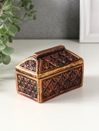Шкатулка для украшений «Ларец», 7.5×10×6 см - Фото 2