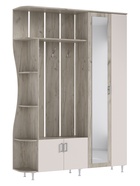 Прихожая «Лика 1», 1500×370×2150 мм, цвет кашемир/крафт серый - Фото 2