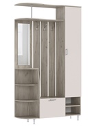 Прихожая «Лика 2», 1200×364×2150 мм, цвет кашемир/крафт серый - Фото 2