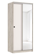 Шкаф – купе «Альянс», с зеркалом, 1000×620×2200 мм, цвет кашемир/крафт серый - Фото 4