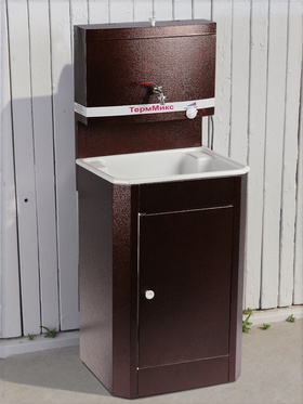 {{photo.Alt || photo.Description || 'УЦЕНКА Умывальник «ТермМикс», с ЭВН, пластиковая мойка, 1250 Вт, 17 л, цвет медь'}}