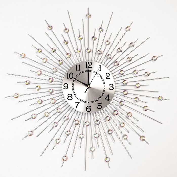 УЦЕНКА Часы настенные интерьерные «Рудна», серия: Ажур, бесшумные, плавный ход, d=69 см, циферблат d=22 см, от батарейки 1хАА - Фото 1