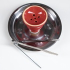 УЦЕНКА Кальян в сборе для курения комплект «Нахти», 53 см, 1 трубка, черно-красный - Фото 4