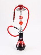 УЦЕНКА Кальян в сборе для курения комплект «Нахти», 53 см, 1 трубка, черно-красный - Фото 7