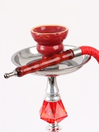 УЦЕНКА Кальян в сборе для курения комплект «Нахти», 53 см, 1 трубка, черно-красный - Фото 9
