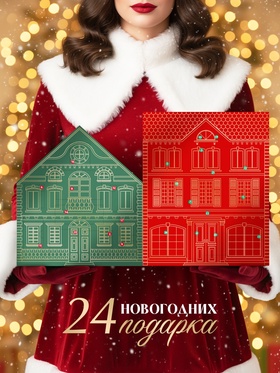 Адвент-календарь косметики Happy New Year, 24 предмета, URAL LAB