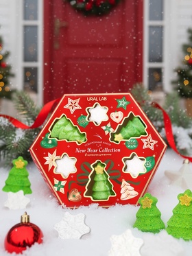Бомбочки для ванны New Year Collection, набор 6 шт., URAL LAB