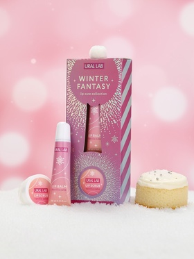 Подарочный набор новогодний Winter Fantasy, бальзам и скраб для губ, URAL LAB