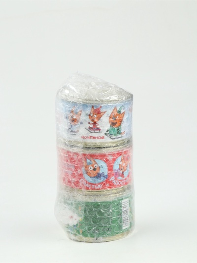 Леденцы монпансье в консервной банке «Три кота Новый год» 3 шт.