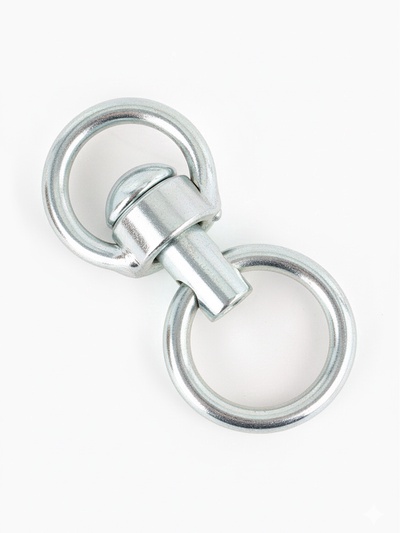 Вертлюг с кольцом, средний (длина 7.5 см, ширина 3.5 см) 10 шт.