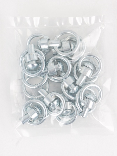 Вертлюг с кольцом, средний (длина 7.5 см, ширина 3.5 см) 10 шт.