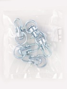 Вертлюг со скобой, средний (длина-7.5 см, ширина-3.5 см) 5 шт. (комплект 10 шт) - фото 59414523 Вертлюг со скобой, средний (длина-7.5 см, ширина-3.5 см) 5 шт. (комплект 10 шт) - фото 59414523