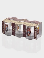 Набор стопок "Гладкий. Крейзи лошадки", 50 мл, 6 шт., стекло, прозрачный (комплект 18 шт) - фото 59847643