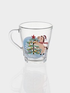 Кружка «Грация. »Лошадка – новый год «, 270 мл, стекло, прозрачная, рисунок МИКС - Фото 1