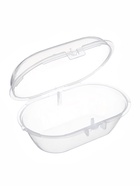 Соски-пустышки, от 6 мес., латекс, классические, в контейнере, набор из 2 шт., айвори/зелёный, M&B - Фото 4