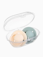 Соски-пустышки, от 6 мес., латекс, классические, в контейнере, набор из 2 шт., айвори/зелёный, M&B - Фото 10